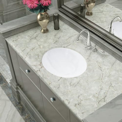 LACHEERY 160 x 24 inch Marble Grey Green Contact Paper Decorative Peel and Stick Wallpaper Roll Removable Wallpaper Waterproof Marble Countertop Contact Paper for Kitchen Island Backsplash Desk Table - size: 24" x 160"