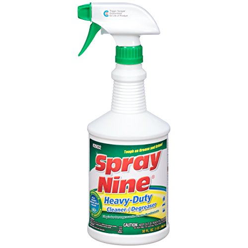 Spray Nine 26832 Heavy Duty Cleaner, Degreaser & Disinfectant for Kitchens, Bathrooms, Yard Equipment, Automotive & Industrial 32 Fl Oz. (Pack of 1) - size: 32 Fl Oz (Pack of 1), style: Old Packaging