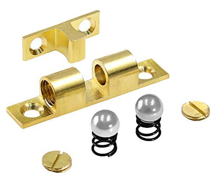 Jiozermi 12Pcs 2"/50mm Double Ball Tension Roller Catch Latch - color: Gold, size: 2"/ 50mm, 12 Pcs
