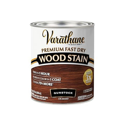 Varathane Premium Fast Dry Gunstock Wood Stain - color: Gunstock, size: 1 Quart (Pack of 1)