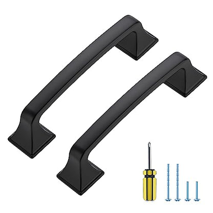 30 Pack Kitchen Cabinet Handles 3-3/4 Inch Hole Center Black Cabinet Pulls - color: Matte Black, size: 3-3/4 Inch Hole Centers