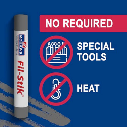 Mohawk Fil-Stik Wax Putty Stick for Wood Repair, Sharkfin M230-0005, 1 Count