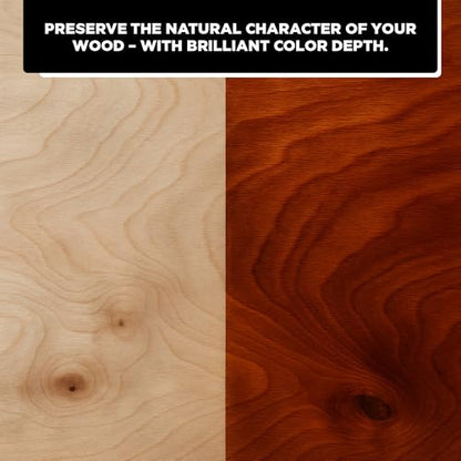 Water-Based Wood Stain 15.2 fl oz - Dark Oak - Interior Stain for Furniture & Craft Wood | Easy Application | No Sanding Needed | Low Odor | All-in-One Stain - color: Dark Oak