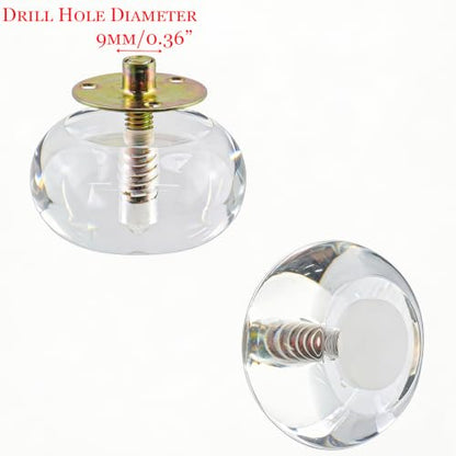 Round Acrylic Furniture Legs, 1.28 Inch Height, 4Pcs - size: H 1.28 Inch