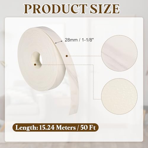 uxcell 1-1/8 Inchx50ft Wood Veneer Edge Banding Pre-Glued Flexible - size: 1-1/8 Inch x 50ft