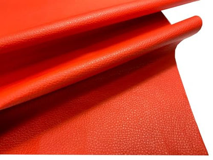 Mybecca Faux Leather Vinyl Fabric Color : Red BY THE Yard - color: Red, size: BY THE YARD