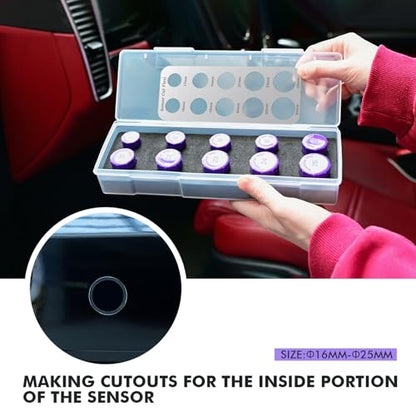 Gomake 16-25mm Sensor Cut,Precise Car Radar Hole Cutting Aid for Vehicle Parking Sensors Vinyl Wrap Tool Kit