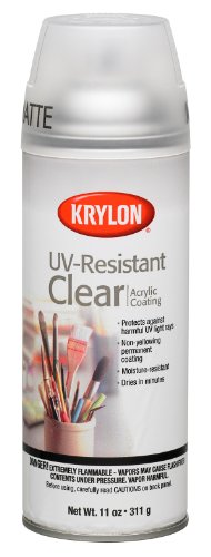 Krylon K01309 Gallery Series Artist and Clear Coatings Aerosol, 11-Ounce, UV-Resistant Matte Spray Paint, 11 ounce, 11 Oz - color: Matte, size: 11 Ounce (Pack of 1), style: UV-Resistant Matte