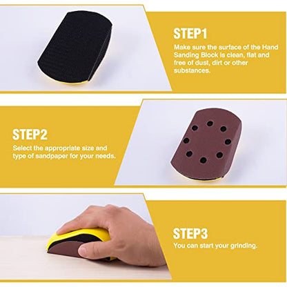 Sanding Block 1 PCS Hand Sander 5 Inch Hook and Loop Sanding Block 1 Pack Automotive Sanding Block for Woodworking,Furniture Making,DIY Handicrafts,or Car Repairs - style: 1PCS Mouse Sanding Block