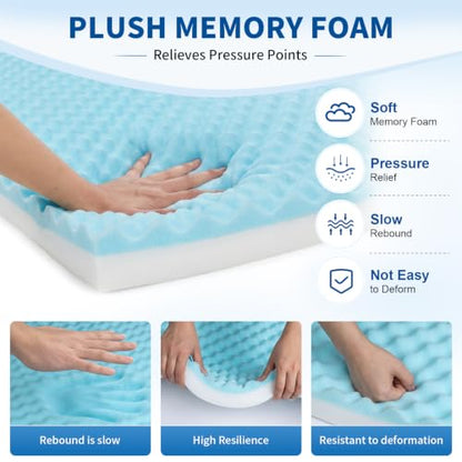 High Density Upholstery Foam (72"x24"x2") Seat Cushion Replacement Foam, 0.8 Inch Egg Crate Memory Pad for Pressure Relief and Comfort, Cuttable Sofa Sag Support Chair Repair Material DIY Projects - size: 72"x24"x2"