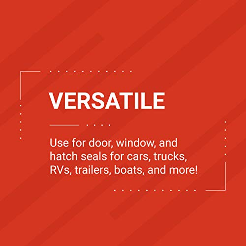TRIM-LOK Co-Extruded Wiper Flap Trim Seal, EPDM Dense Rubber Weather Stripping and Edge Trim, 0.925-Inch Flap Length, 0.050-Inch to 0.090-Inch Edge, 0.444-Inch Leg, 25-Foot Length, Black Finish