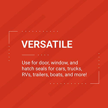 TRIM-LOK Co-Extruded Wiper Flap Trim Seal, EPDM Dense Rubber Weather Stripping and Edge Trim, 0.925-Inch Flap Length, 0.050-Inch to 0.090-Inch Edge, 0.444-Inch Leg, 25-Foot Length, Black Finish