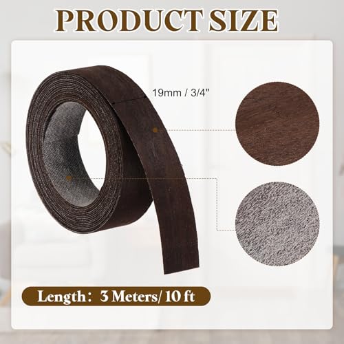 uxcell 3/4 Inch x 10ft Wood Veneer Edge Banding Pre-Glued Flexible Strips - size: 3/4 Inch x 10ft