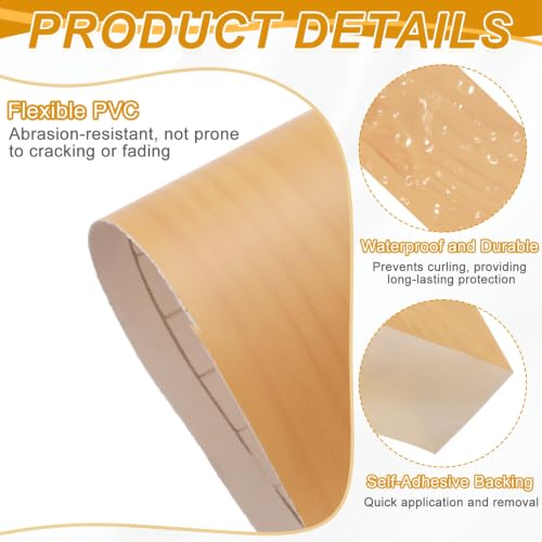 uxcell Wood Grain Repair Tape,2" x33ft Grain Repair Patch,Cherry - color: Cherry, size: 2 Inch x 33 ft