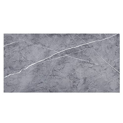 Haimin 3D Wall Panels Peel and Stick Marble Tile Look 10 Pack Waterproof - color: Gray-YSH