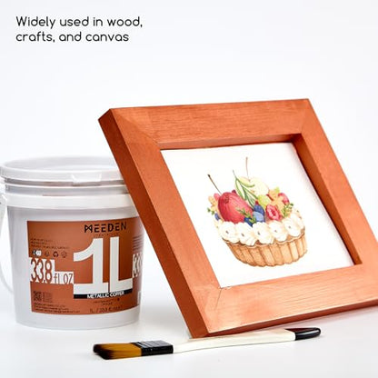 MEEDEN Metallic Copper Acrylic Paint: 1L /33.8oz Copper Paint Gloss Finish - color: Copper, size: 33.8 Fl Oz (Pack of 1)