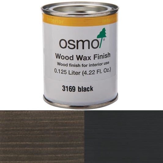 osmo Wood Wax - Black 3169 - .125 Liter - Interior Use - color: Black, size: .125 Liter