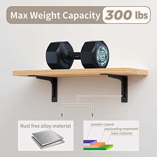 24 INCH x 14.2 INCH Shelf Brackets,L Shelf Brackets,Vertical Angle, Premium Alloy Metal Heavy Duty Shelf Bracket, high Strength Mounting Hardware Included, Corner Brace Joint,Pack of 2. - size: 24 INCH x 14.2 INCH (L Beam)