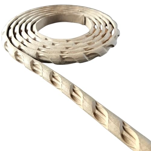 WoodUBend Pack of Two Threaded Twist Trims TR723 208x1x0.8 cm Heat Bendable & Flexible Wood Trims - DIY Craft, Furniture & Home Decor - Easy to Apply & Paint - Versatile, Reusable & Durable - size: Pack of 2 (1x208x0.8 cm)
