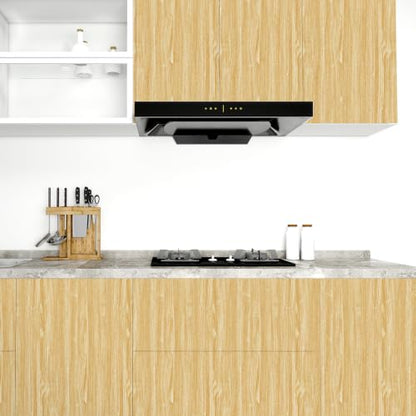 Wood Grain Contact Paper 15.7" x 236" Peel and Stick Wallpaper Light - color: Light, size: 15.7" x 236"