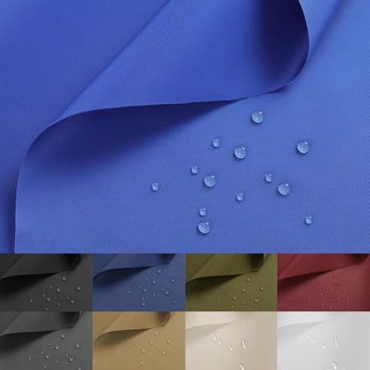 Waterproof Nylon Fabric 420D Twill Fabric by the Yard 58x180 Inch Blue - color: Blue, size: Pre Cut 5 Yard
