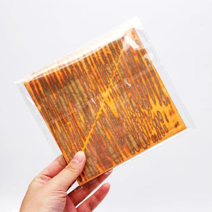 5.5" x 5.5" Imitation Gold Foil Variegated Metallic Leaf 25 Sheets - color: Sunset