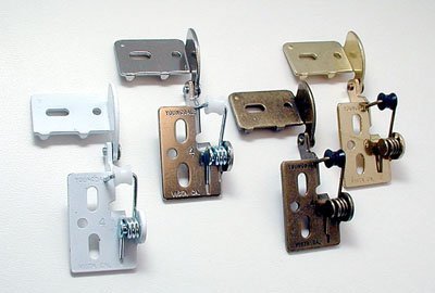 Youngdale 3/8" Inset Self Closing Knife Hinge For 3/4" Minimum Thickness Door Nickel