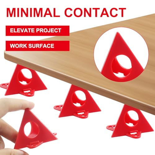 50pcs Painters Painting Pyramid Stands, Red - color: red