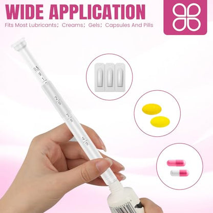 TENKAIWICK Vaginal Suppository Applicator 100Pk, Individually Wrapped, Soft Tip - style: 100 count (pack of 1)
