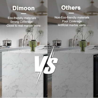 Dimoon 15.7''x78.7'' Marble Peel and Stick Wallpaper White Granite Contact Paper for Countertops Waterproof Kitchen New Environmentally Friendly Materials Thickening Upgrade Renter Friendly Vinyl Wrap - size: 78.7" x 15.7"