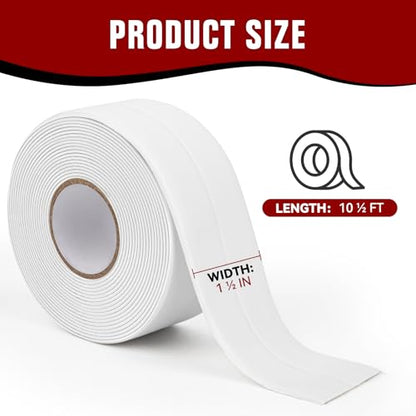 Waterproof Caulk Tape, Self-Adhesive for Toilet, Tub, Kitchen, Corners,Bathroom Surfaces, Easy Application - style: 1 Roll-WIF
