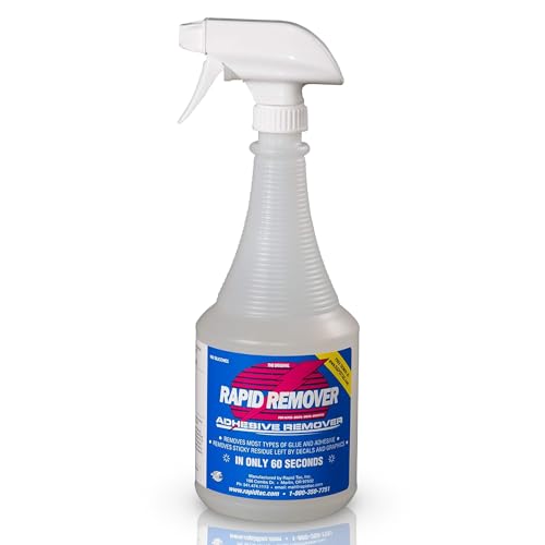 Rapid Remover Adhesive Remover 32 oz | Removes Most Adhesives in 30–60 Seconds | Safe Water-Soluble Formula | Cold Weather Ready | for Vinyl Wraps, Graphics, Decals, and Stripes - size: 32 Ounce