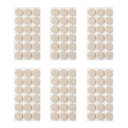 Furnigear Felt Furniture Pads for Hardwood Floors - Self Adhesive Chair Felt Pads, Floor Protector for Furniture Feet, Furniture Sliders Moving Your Furniture Smoothly - Anti Scratch 108 Pcs 1" Round - color: Beige - Round, size: 1" Round 108pcs
