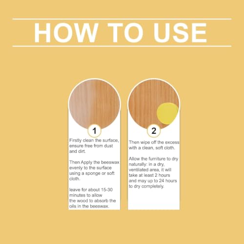 Wood Polish Beeswax Conditioner, Waterproof, Restore Furniture Floor Table