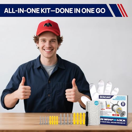 WRAPNLOCK Drywall Anchor Repair Kit - Fast Loose Anchor Fix