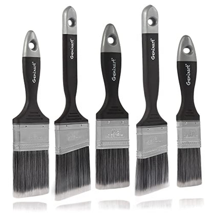 Genixart Paint Brush Set Decorating, Angled Cutting in Paintbrushes