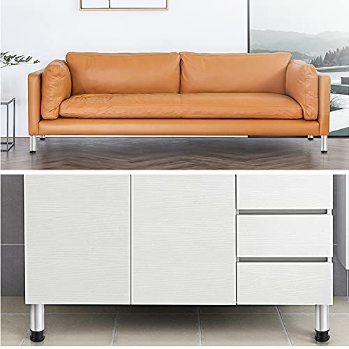 Stainless Steel Furniture Legs Adjustable Metal Desk Feet Office Table for Home DIY Projects TV Stand Bench Dining Board Desk Sofa Couch Chair Cabinet Pack of 4 (10cm) - size: 10cm