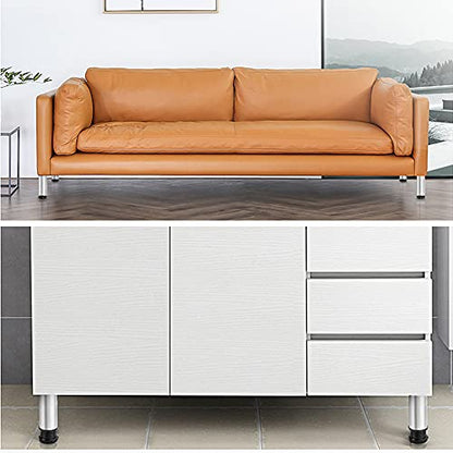 Stainless Steel Furniture Legs Adjustable Metal Desk Feet Office Table for Home DIY Projects TV Stand Bench Dining Board Desk Sofa Couch Chair Cabinet Pack of 4 (10cm) - size: 10cm
