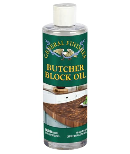 General Finishes Butcher Block Oil, 1 Pint - size: 1 Count (Pack of 1)
