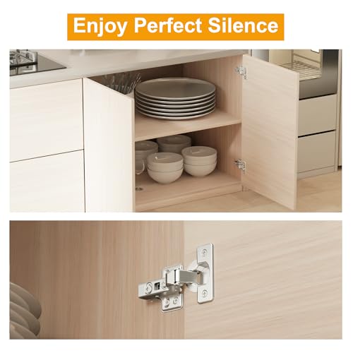 40Pcs Frameless Soft Close Inset Cabinet Hinges 50% Faster Install - color: Inset, size: 20 Pairs
