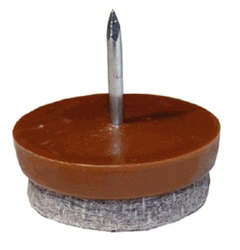 Nail-on Felt Pad Glides (4, 7/8") - size: 7/8"