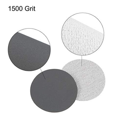 uxcell 2-Inch Hook and Loop Sanding Disc Wet/Dry Silicon Carbide 1500 Grit 50 Pcs - size: 1500 Grit