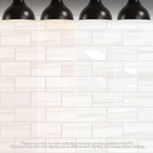 STICKGOO Peel and Stick Backsplash on Subway Tiles, Glossy Dolomite White - color: Glossy Dolomite White