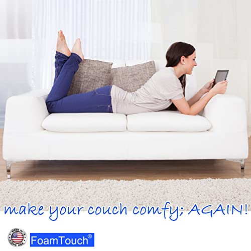FoamTouch Upholstery Foam Cushion High Density 4" H x 24" W x 120" L - size: 4" x 24" x 120"
