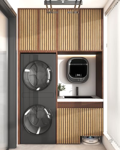 Wood Slat Peel and Stick Wallpaper Textured Contact Paper 17.3''×118'' - size: 17.3" x 118"