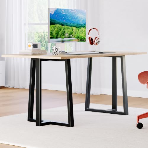 28 Inch Furniture Legs, Metal Coffee Table Legs Set of 2,Black - size: 28in