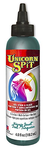 Unicorn SPiT Gel Stain and Paint Fall Complete Collection - Squirrel, Navajo Jewel, Weathered Daydream, and Rustic Reality 4 oz Bottles