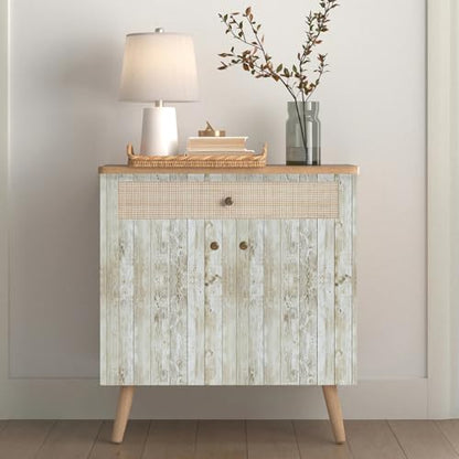 Shiplap Peel and Stick Wallpaper Contact Paper for Bulletin Board Classroom - color: Wood, size: 17.7" x 511"