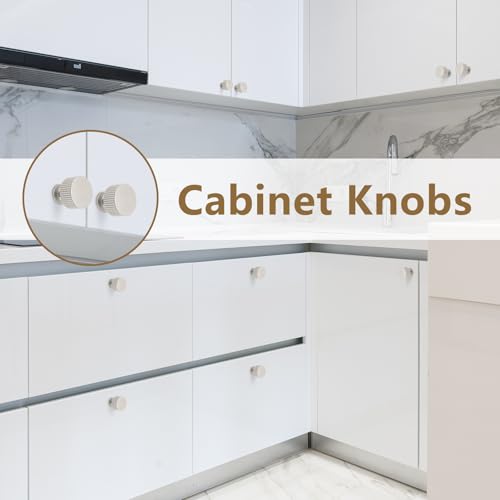 10 Pack Brushed Nickel Cabinet Knobs Dresser Drawer Knobs - color: Brushed Nickel, size: 10 Pack