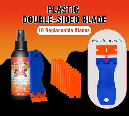 Adhesive Remover Spray, 7oz Sticker Remover with Scraper